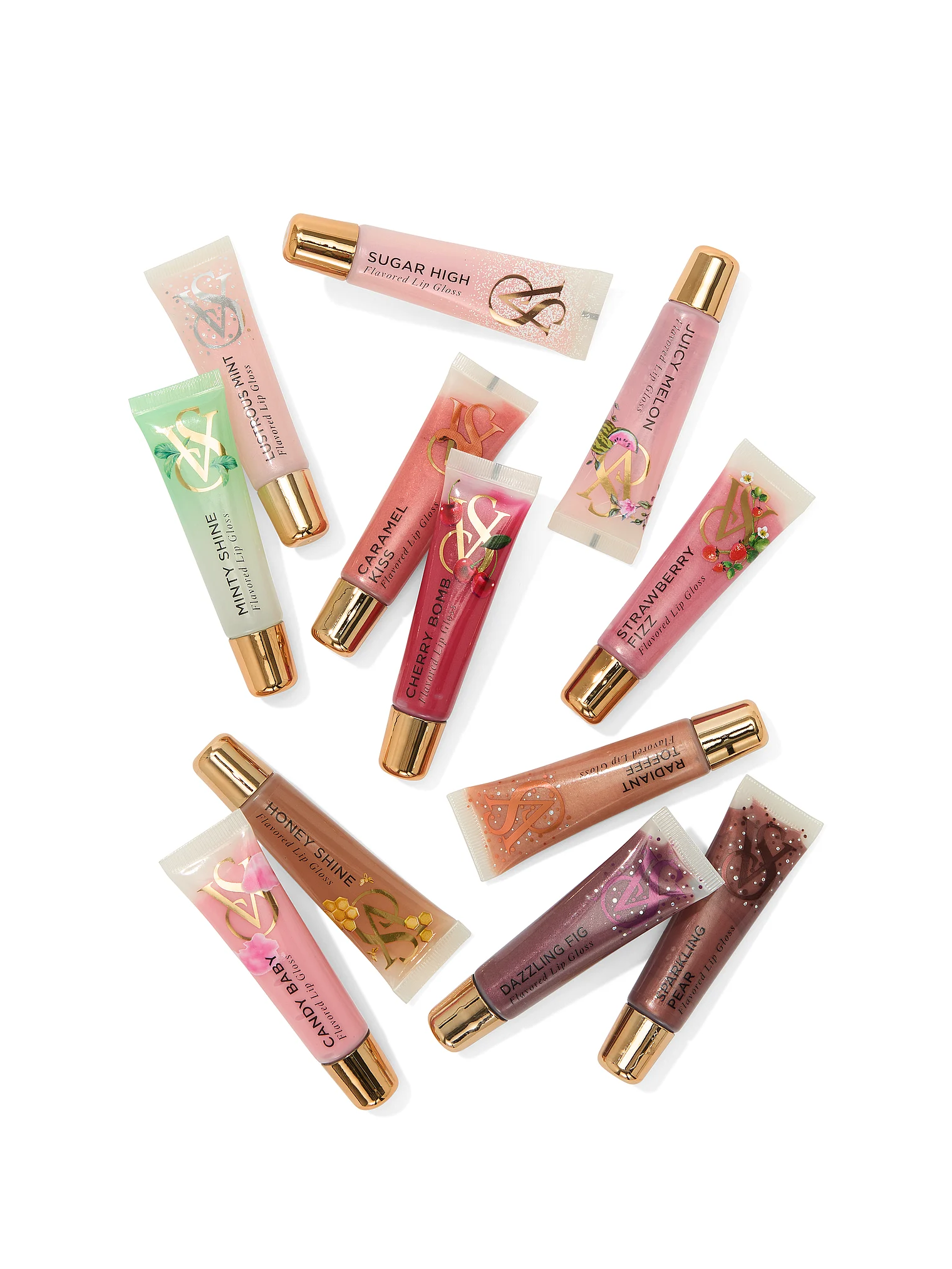 Набор Victoria’s Secret 12 Days of Flavor Gloss Gift Set - imagine 2